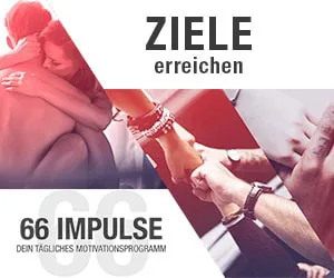 Grafik Ziele erreichen – 66 Impulse mit Menschen, die sich die Hände reichen
