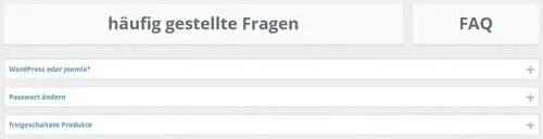 FAQ-Bereich mit häufig gestellten Fragen im Mitgliederbereich der Akademie Geldmaschine Internet