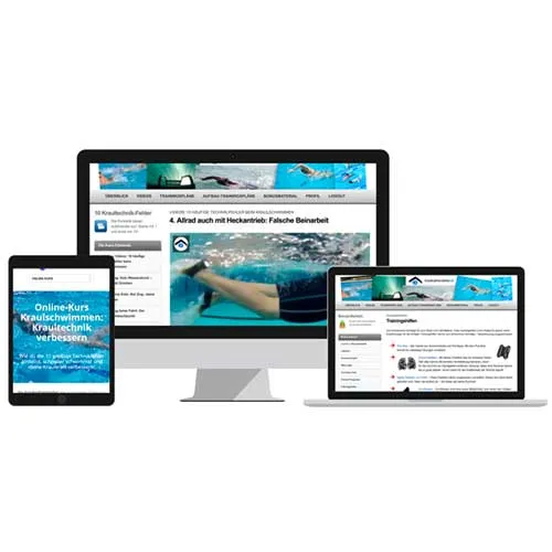 Kraulkraftverstärker Online-Kurs auf Monitor, Laptop, Tablet und Smartphone