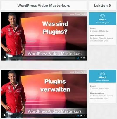 Oliver Pfeil in den Videos zu Plugins in Lektion 9 des WordPress-Video Masterkurs