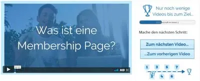 Video Was ist eine Membership Page aus dem Membership Marketing Masterplan der Online Marketing Academy