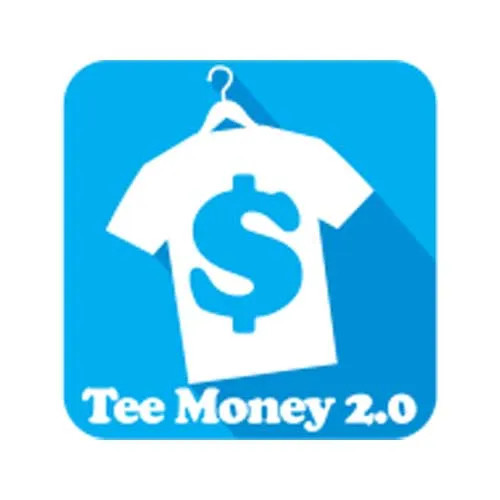 Logo von Tee Money 2.0 mit T-Shirt und Dollarzeichen