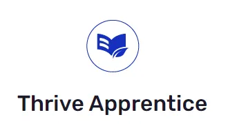 Logo von Thrive Apprentice mit Buch-Symbol und dem Schriftzug Thrive Apprentice