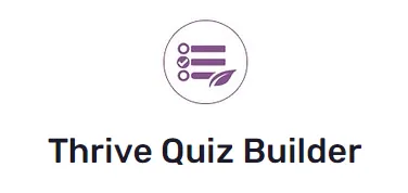 Logo des Thrive Quiz Builder mit Checklisten-Symbol und dem Schriftzug Thrive Quiz Builder