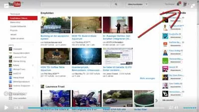 YouTube-Startseite mit empfohlenen Videos als Beispiel für mehr Klicks mit dem Videomarketing Masterplan