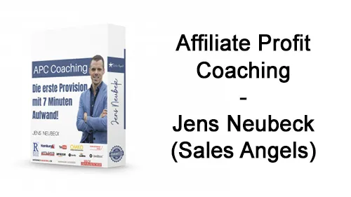 Kursbox APC Coaching mit Jens Neubeck und dem Schriftzug Affiliate Profit Coaching – Jens Neubeck (Sales Angels)