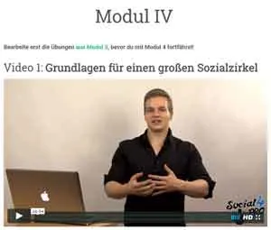 Video aus Modul 4 des Alexander Wahler Online Kurs zu Grundlagen für einen großen Sozialzirkel