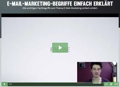 Video zu E-Mail-Marketing-Begriffen in der Blogging University mit Ben Paul