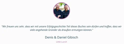 Meinung von Denis und Daniel Gibisch (Little Lunch) zum Buch Außergewöhnlich Erfolgreich 2