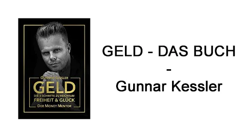 Buchcover von GELD mit Gunnar Kessler und dem Schriftzug GELD – DAS BUCH – Gunnar Kessler