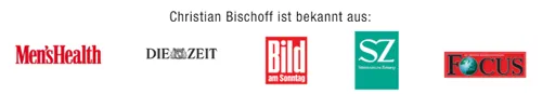 Christian Bischoff ist bekannt aus Men's Health, Die Zeit, Bild am Sonntag, Süddeutsche Zeitung und Focus