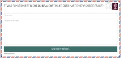 Kontaktformular im Blog erstellen Kurs der Blogging University für Fragen an Ben Paul
