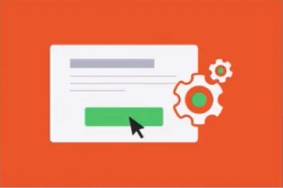 Symbolgrafik zum ClickCopy-Modul Call-to-Action-Copy mit Button und Mauszeiger