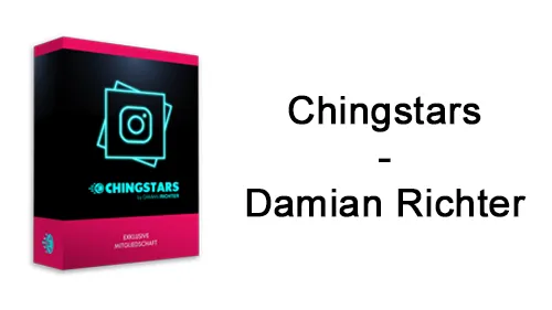 Kursbox von Chingstars mit Instagram-Logo neben dem Schriftzug Chingstars – Damian Richter