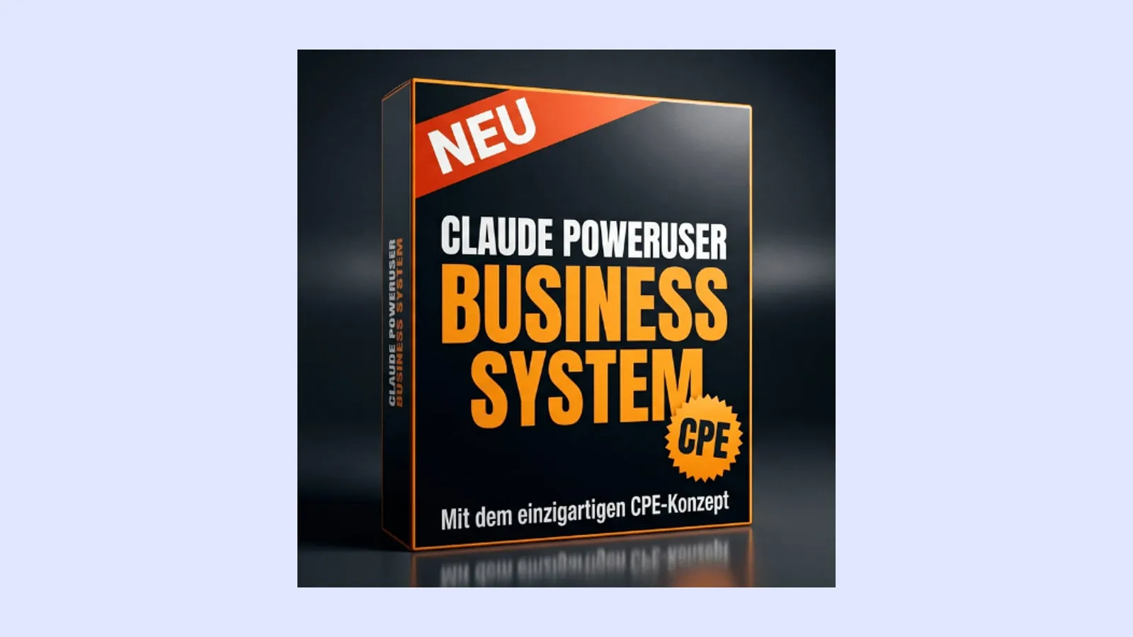 Kursbox des Claude Business System von Mario Burgard auf hellem Hintergrund