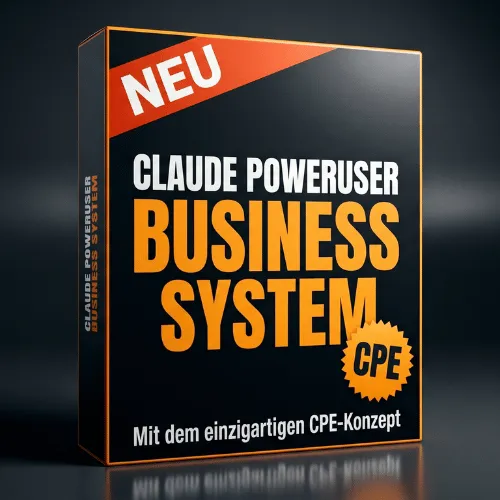 Kursbox des Claude Business System mit dem Schriftzug Claude Poweruser Business System und CPE-Siegel