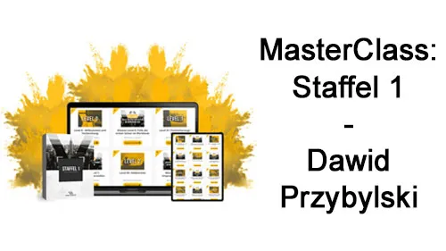 Laptop, Tablet und Smartphone mit den Kursinhalten der MasterClass: Staffel 1 von Dawid Przybylski