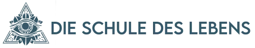 Logo der Schule des Lebens mit Auge im Dreieck und Schriftzug
