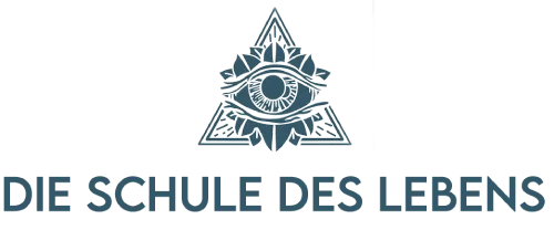 Logo der Schule des Lebens mit großem Schriftzug Die Schule des Lebens