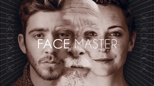 Titelbild des Face Master: Gesicht, das sich aus einem jungen Mann, einem alten Mann und einer Frau zusammensetzt