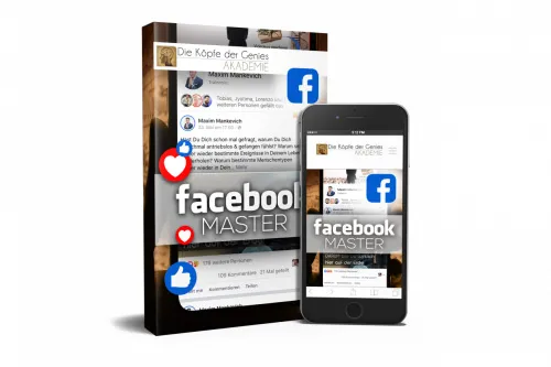 Kursbox und Smartphone des Facebook-Master von Maxim Mankevich