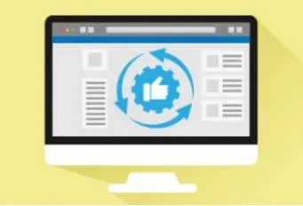 Illustration eines Bildschirms mit Facebook Like Symbol zu optimierten Facebook Anzeigen im Facebook Ads Kurs