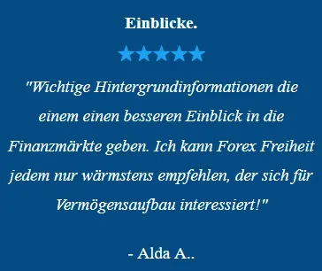 Kundenstimme von Alda A.: wichtige Hintergrundinformationen für einen besseren Einblick in die Finanzmärkte