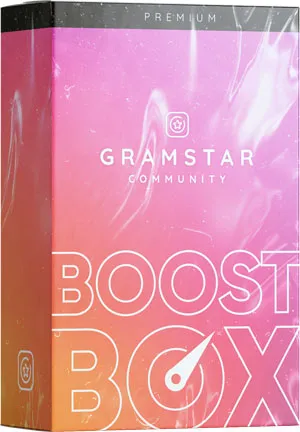 Kursbox der Gramstar Community Boost-Box in Pink und Orange