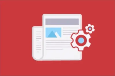 Symbolgrafik zum ClickCopy-Modul Headline-Copy mit Zeitungsseite