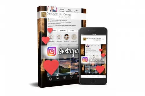 Kursbox und Smartphone des Instagram-Master von Maxim Mankevich