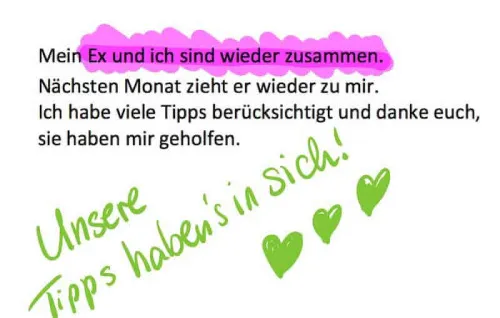 Kundenstimme zu Ex jetzt zurückgewinnen: „Mein Ex und ich sind wieder zusammen“