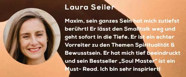 Feedback von Laura Seiler zu Maxim Mankevich und seinem Bestseller Soul Master