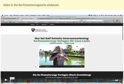 Video Die Re-Finanzierungsseite einbauen aus dem Leadhurricane Kurs von Laura Geisbüsch