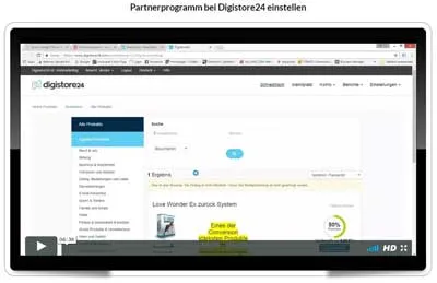 Video zum Einstellen eines Partnerprogramms bei Digistore24 in der Life Changer World