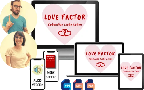 Kurs Love Factor von Lena Kager und Dr. Stephan Kraft auf mehreren Geräten