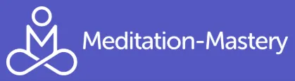 Lila Logo und Schriftzug Meditation-Mastery von Patrick Reiser