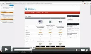 Videolektion im Turbo Blog 100 zur optischen Anpassung einer Nischenseite mit Vergleichstabelle