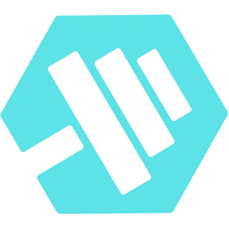 Türkises Logo der KI-Fitness-Coaching-App MyFitCoach mit stilisierter Hantel