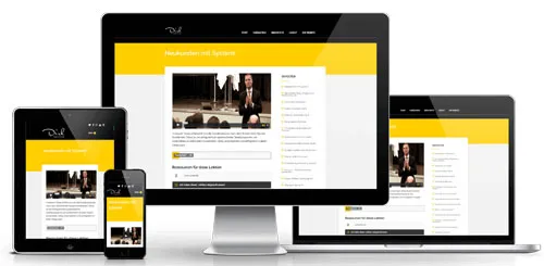 Mitgliederbereich des Kurses Neukunden mit Garantie auf Monitor, Laptop, Tablet und Smartphone