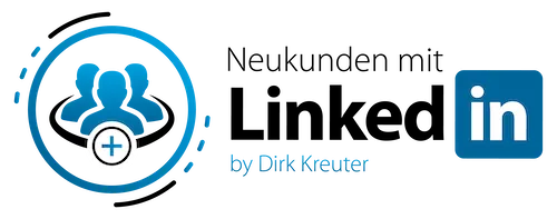 Logo von Neukunden mit LinkedIn by Dirk Kreuter mit Netzwerk-Symbol