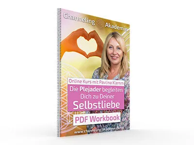 PDF-Workbook zum Selbstliebe Online Kurs von Pavlina Klemm mit Spiralbindung