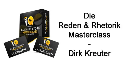 Kursbox der Reden & Rhetorik Masterclass mit Playbook und Fallstudien – Dirk Kreuter