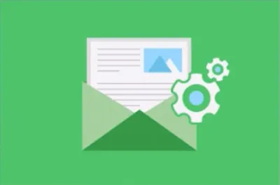 Symbolgrafik zum ClickCopy-Modul Sales-Letter-Copy mit Brief im Umschlag