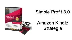 Kursbox von Simple Profit neben dem Schriftzug Simple Profit 3.0 – Amazon Kindle Strategie