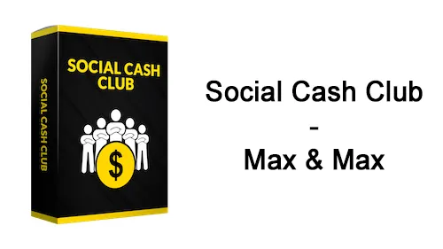 Kursbox des Social Cash Club mit dem Schriftzug Social Cash Club – Max & Max