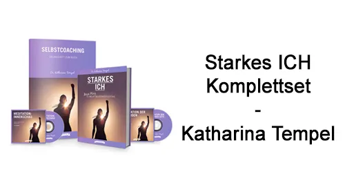 Starkes ICH Komplettset mit Buch, Übungsheft und zwei Meditationen und dem Schriftzug Katharina Tempel