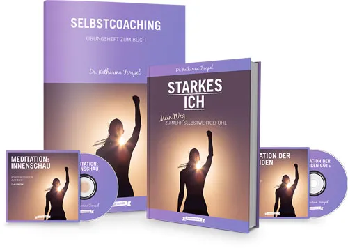 Starkes ICH Komplettset von Katharina Tempel mit Buch, Selbstcoaching-Übungsheft und zwei Meditations-CDs