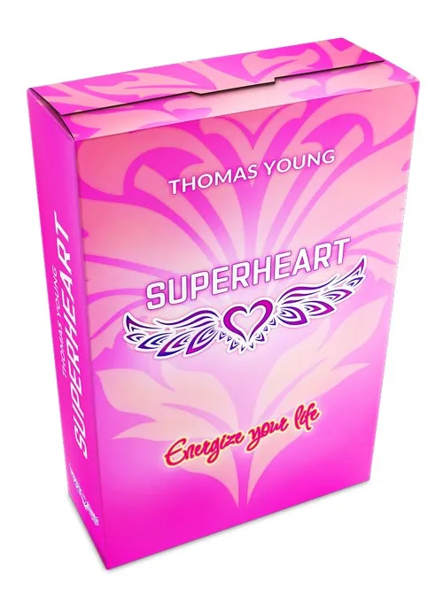 Pinke Kursbox von SUPERHEART – Energize your Life von Thomas Young mit Herz und Flügeln