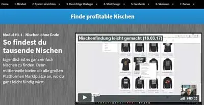Video Nischenfindung leicht gemacht aus Modul 3 des Teemoney Videokurses