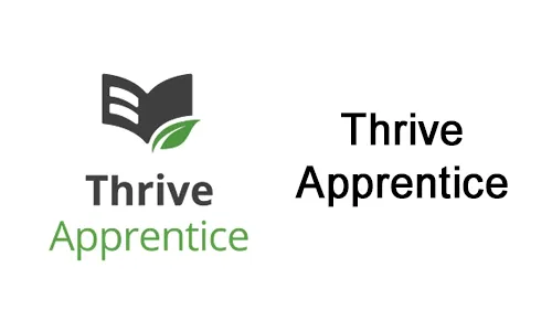 Logo und Schriftzug von Thrive Apprentice, dem Online-Kurs Plugin von Thrive Themes